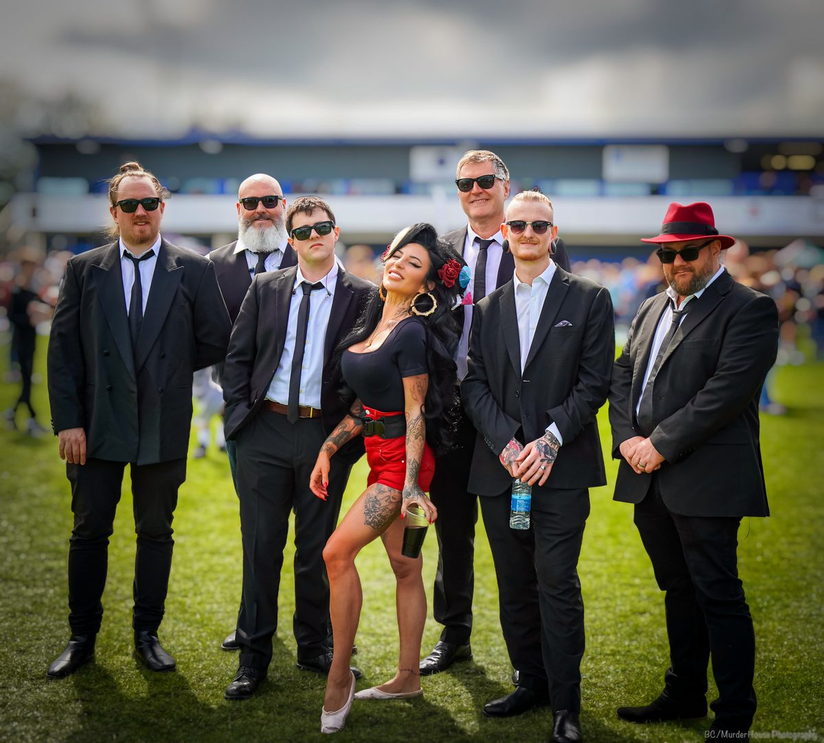 Members of the Madnezz of Amy live band